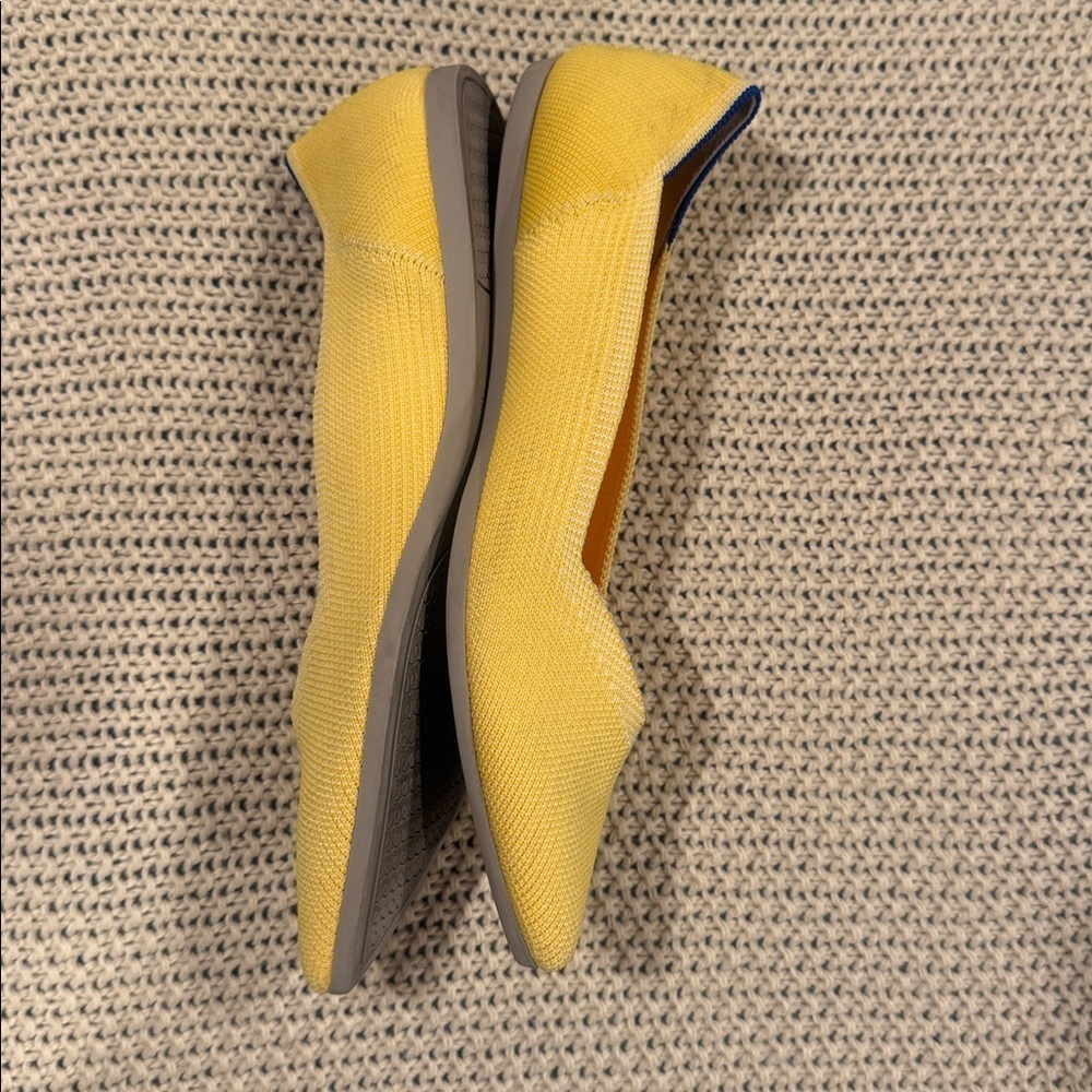 Rothy's Mustard Yellow WOMENS W8/5Pointed Flats - Picture 2 of 11